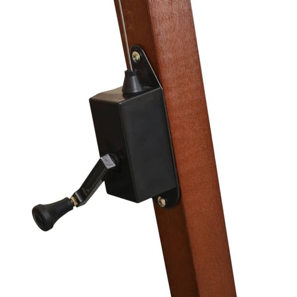 vidaXL Hengende parasoll med stolpe terrakotta 3x3 m heltre gran