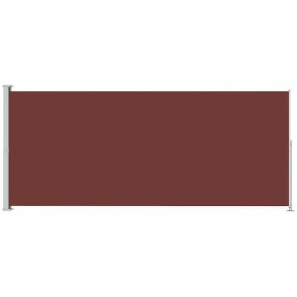 vidaXL Uttrekkbar sidemarkise 180x500 cm brun