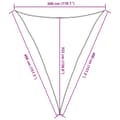 Miniatyrbilde 11 av 11: vidaXL Solseil 160 g/m² hvit 3x4x4 m HDPE