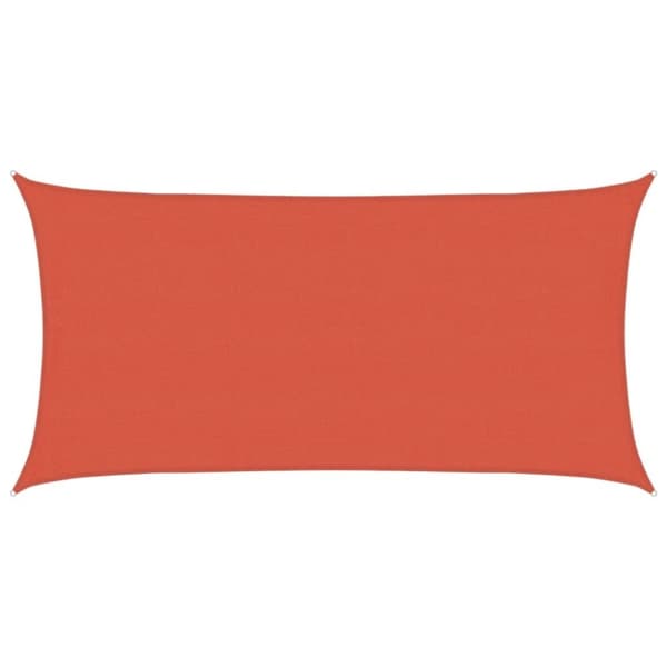 vidaXL Solseil 160 g/m² terrakotta 4x7 m HDPE