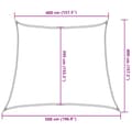 Miniatyrbilde 11 av 11: vidaXL Solseil 160 g/m² hvit 4/5x4 m HDPE