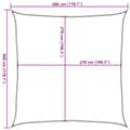 Miniatyrbilde 11 av 11: vidaXL Solseil 160 g/m² terrakotta 3x3 m HDPE