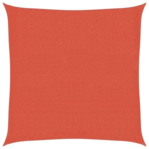 vidaXL Solseil 160 g/m² terrakotta 3x3 m HDPE