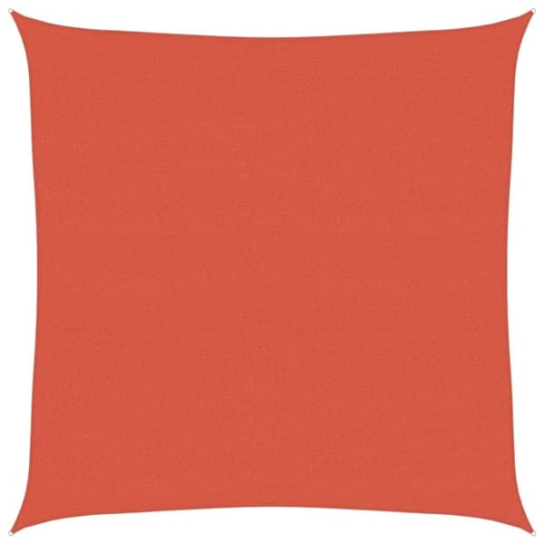 vidaXL Solseil 160 g/m² terrakotta 4x4 m HDPE