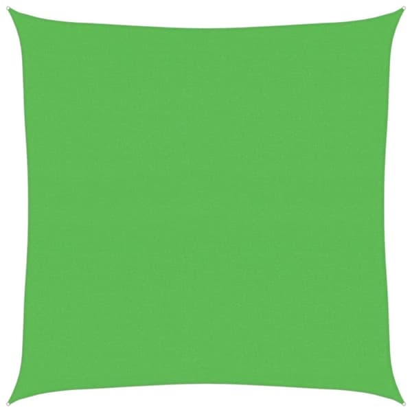vidaXL Solseil 160 g/m² lysegrønn 4x4 m HDPE