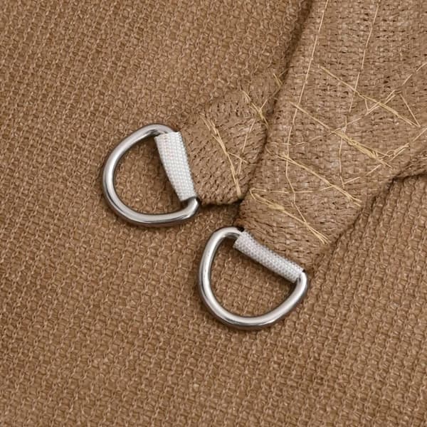 vidaXL Solsegel 160 g/m² taupe 2,5x2,5 m HDPE