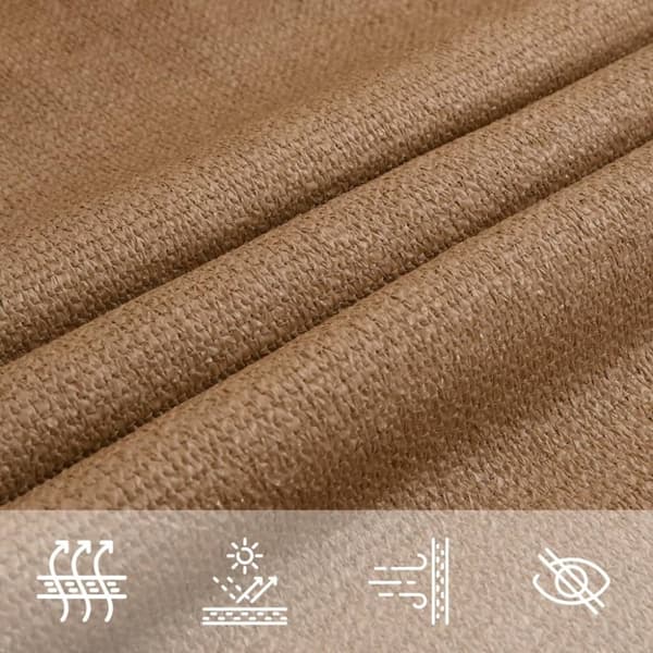 vidaXL Solsegel 160 g/m² taupe 2,5x2,5 m HDPE