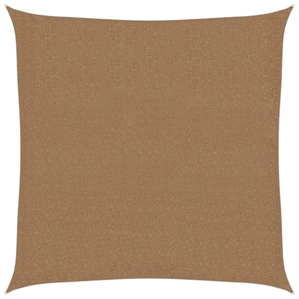 vidaXL Solsegel 160 g/m² taupe 2,5x2,5 m HDPE