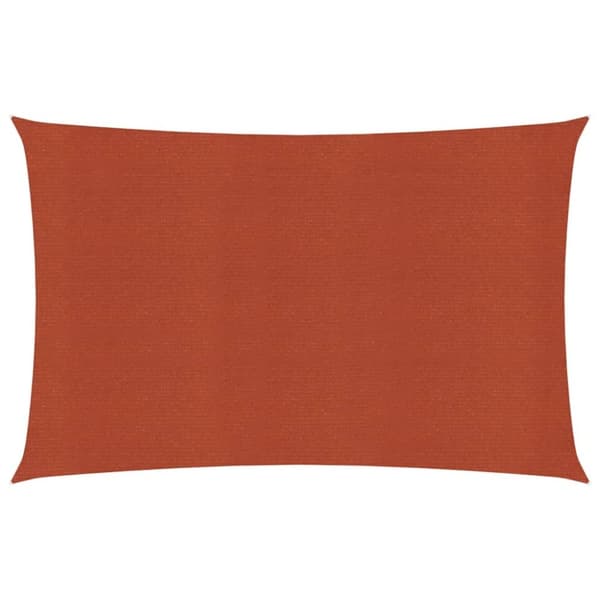 vidaXL Solseil 160 g/m² terrakotta 3x4,5 m HDPE