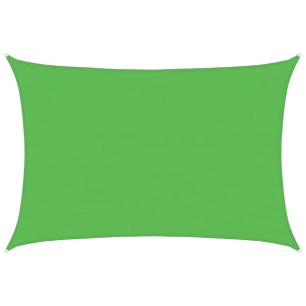 vidaXL Solseil 160 g/m² lysegrønn 4x6 m HDPE