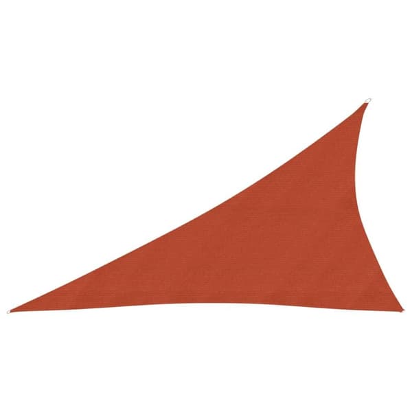 vidaXL Solseil 160 g/m² terrakotta 3x4x5 m HDPE