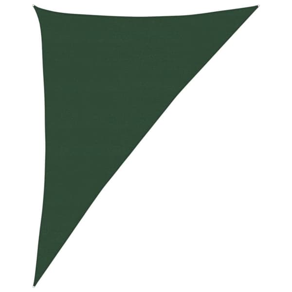 vidaXL Solseil 160 g/m² mørkegrønn 4x5x6,8 m HDPE