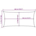 Miniatyrbilde 11 av 11: vidaXL Solseil 160 g/m² gråbrun 3x6 m HDPE