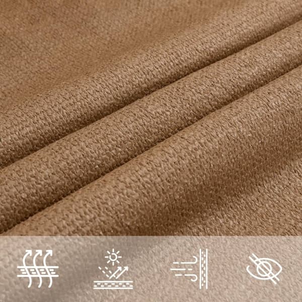 vidaXL Solsegel 160 g/m² taupe 2,5x4 m HDPE