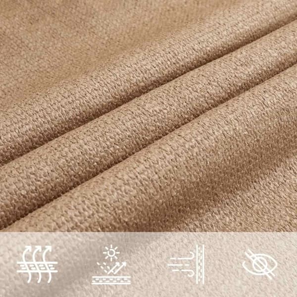vidaXL Solsegel 160 g/m² taupe 2,5x4 m HDPE