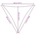 Miniatyrbilde 11 av 11: vidaXL Solseil 160 g/m² svart 4x4x4 m HDPE