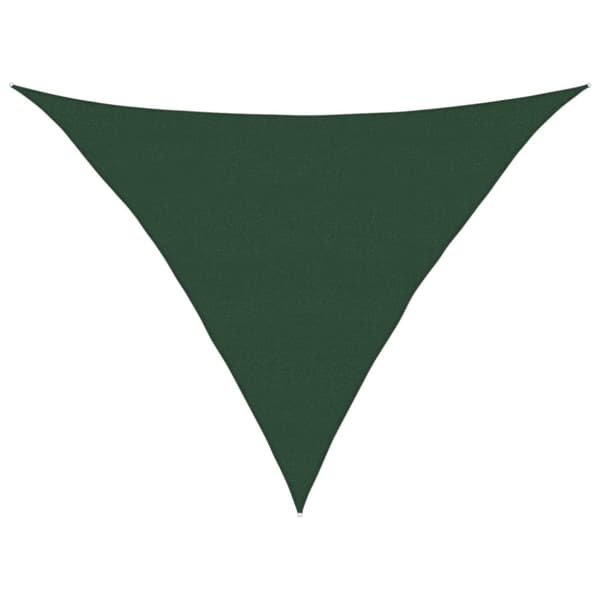 vidaXL Solseil 160 g/m² mørkegrønn 5x5x6 m HDPE