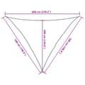 Miniatyrbilde 11 av 11: vidaXL Solseil 160 g/m² mørkegrønn 5x5x6 m HDPE