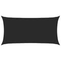 Miniatyrbilde 3 av 11: vidaXL Solseil 160 g/m² svart 2,5x5 m HDPE