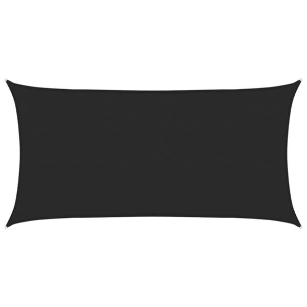 vidaXL Solseil 160 g/m² svart 2,5x5 m HDPE