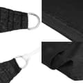Miniatyrbilde 7 av 11: vidaXL Solseil 160 g/m² svart 3/4x2 m HDPE