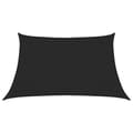 Miniatyrbilde 1 av 11: vidaXL Solseil 160 g/m² svart 3/4x2 m HDPE