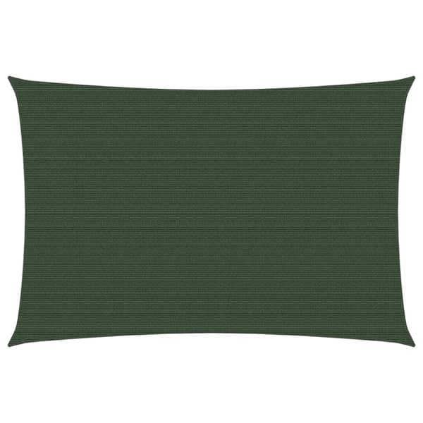 vidaXL Solseil 160 g/m² mørkegrønn 6x7 m HDPE