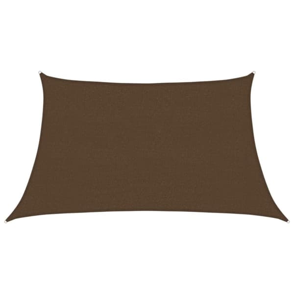 vidaXL Solseil 160 g/m² brun 3/4x2 m HDPE