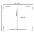 Miniatyrbilde 7 av 8: vidaXL Solseil oxfordstoff rektangulær 5x6 m beige