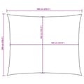 Miniatyrbilde 8 av 8: vidaXL Solseil oxfordstoff rektangulær 5x6 m beige