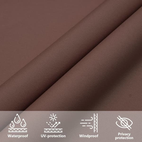 vidaXL Solseil Oxfordstoff kvadratisk 2,5x2,5 m brun