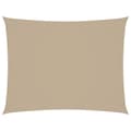 Miniatyrbilde 1 av 6: vidaXL Solseil oxfordstoff rektangulær 6x7 m beige