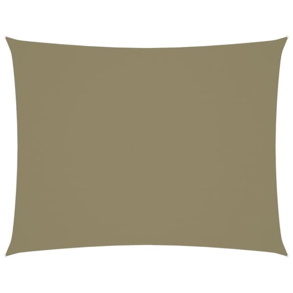 vidaXL solsejl 2x3 m rektangulær oxfordstof beige