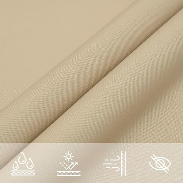 vidaXL solsejl 2x3 m rektangulær oxfordstof beige