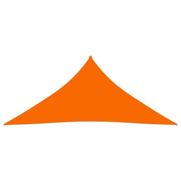 vidaXL solsejl 4x5x5 m oxfordstof trekantet orange