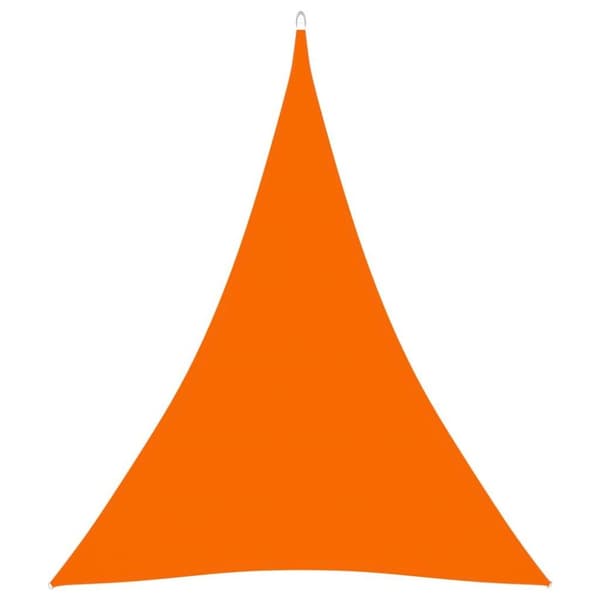 vidaXL solsejl 4x5x5 m oxfordstof trekantet orange
