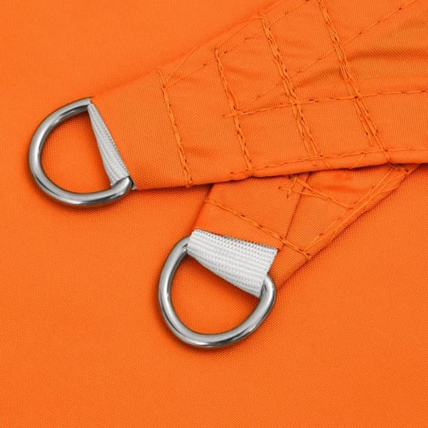 vidaXL solsejl 2,5x2,5 m firkantet oxfordstof orange
