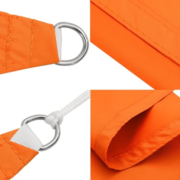 vidaXL solsejl 2,5x2,5 m firkantet oxfordstof orange