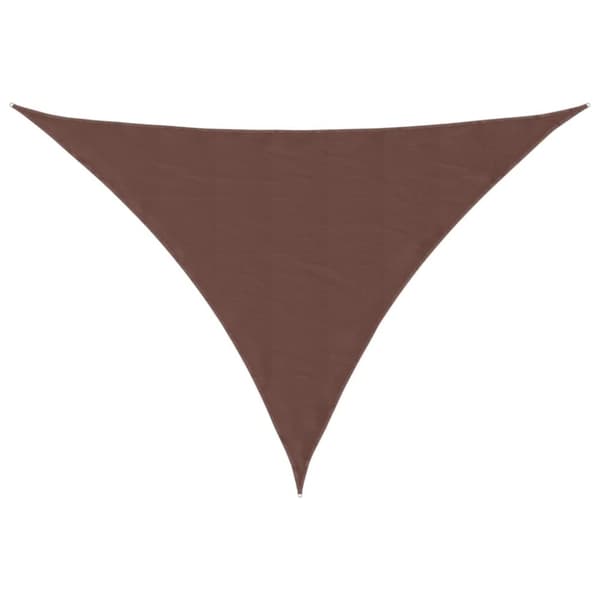 vidaXL Aurinkopurje Oxford-kangas kolmio 5x5x6 m ruskea