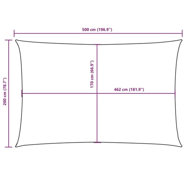 vidaXL Aurinkopurje Oxford-kangas suorakaide 2x5 m harmaanruskea