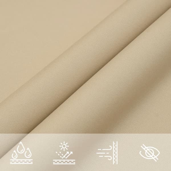 vidaXL Aurinkopurje Oxford-kangas neliö 2,5x2,5 m beige