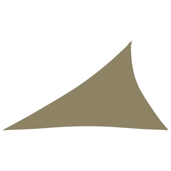 vidaXL Aurinkopurje Oxford-kangas kolmio 4x5x6,4 m beige