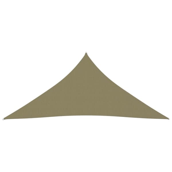 vidaXL solsejl 4,5x4,5x4,5 m oxfordstof trekantet beige