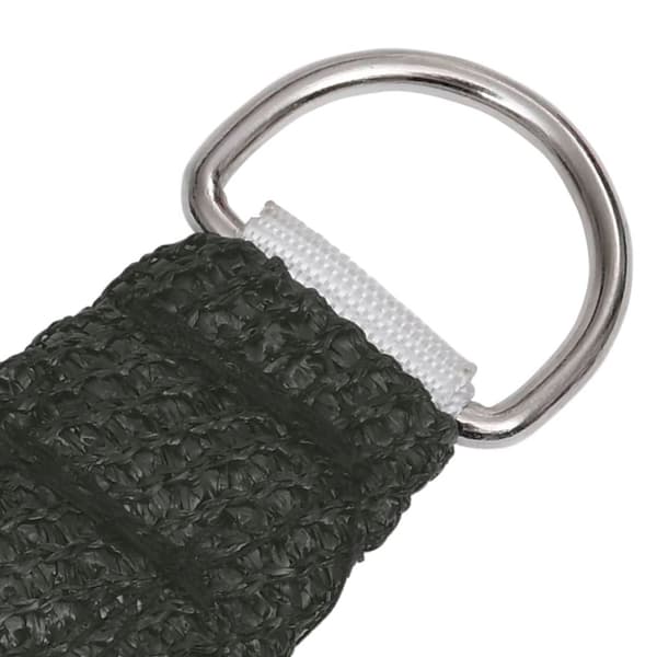 vidaXL Solseil 160 g/m² antrasitt 4x4 m HDPE
