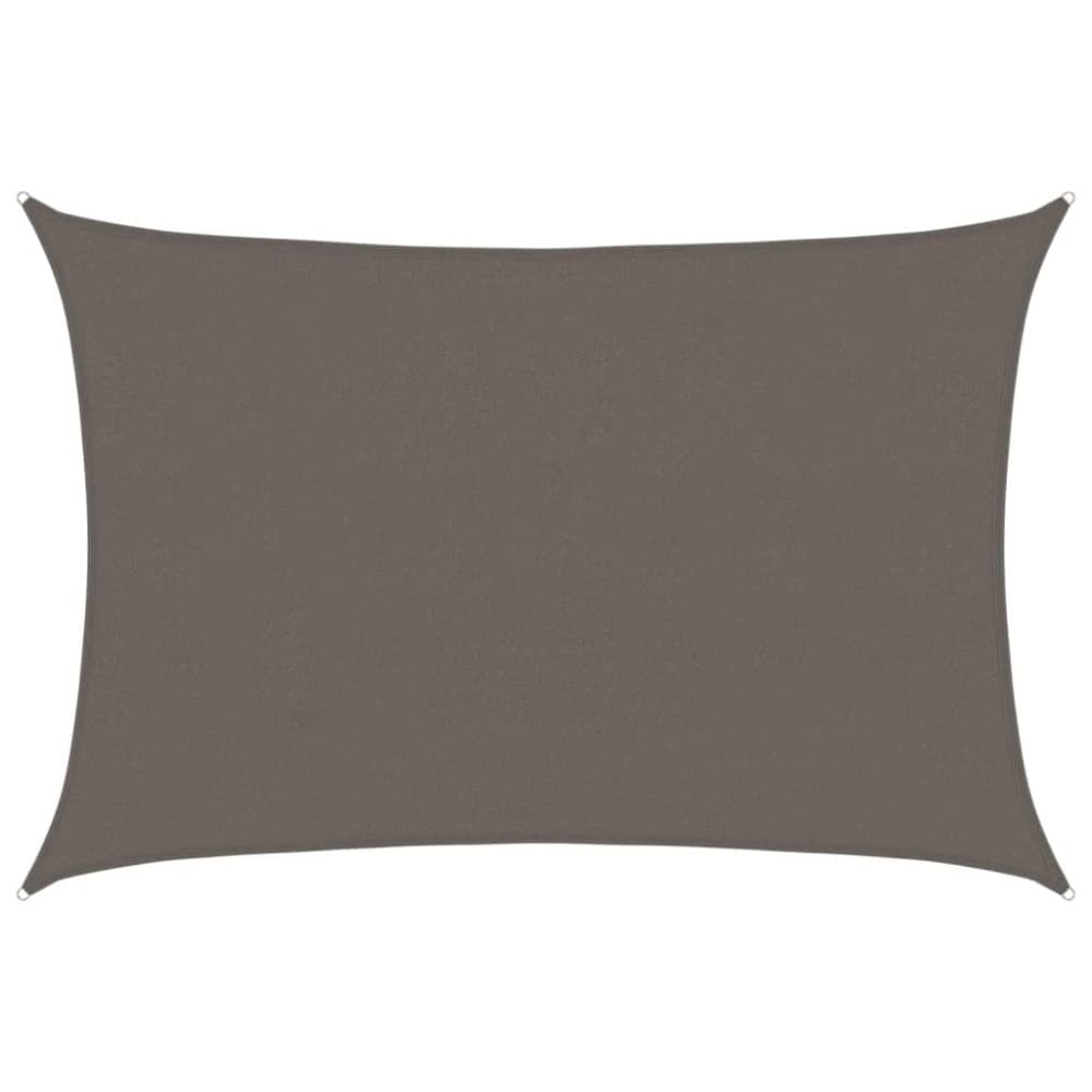 vidaXL Solsegel 160 g/m² antracit 4x5 m HDPE