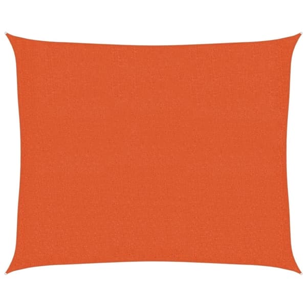 vidaXL Solseil 160 g/m² oransje 2,5x3 m HDPE