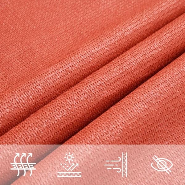 vidaXL solsejl 4,5x4,5x4,5 m 160 g/m² HDPE terrakotta