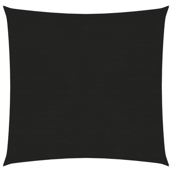 vidaXL solsejl 2x2 m 160 g/m² HDPE sort
