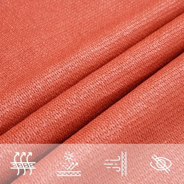 vidaXL Aurinkopurje 160 g/m² terrakotta 4x5 m HDPE