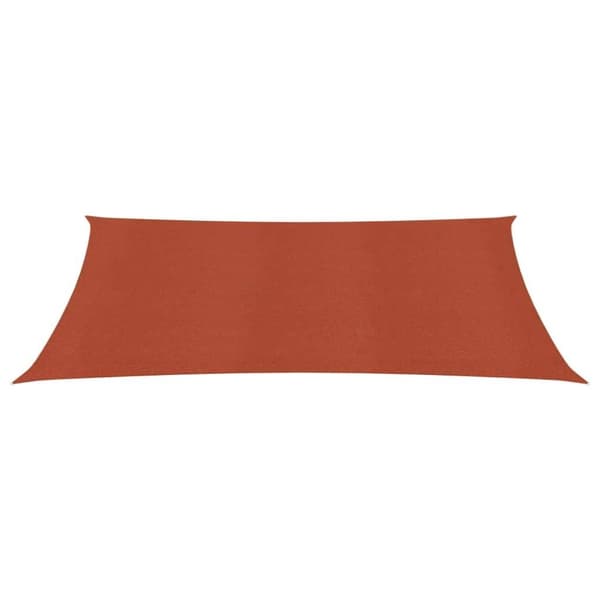vidaXL solsejl 2x4 m 160 g/m² HDPE terrakotta